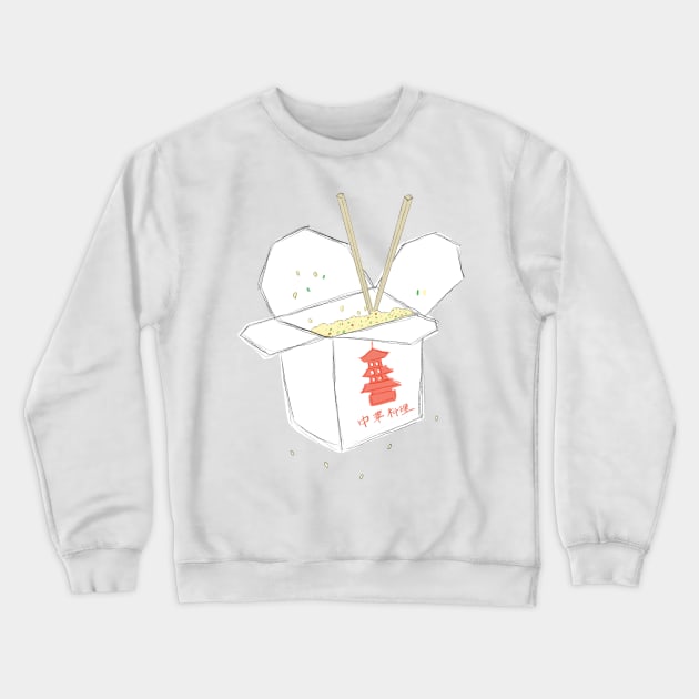 Chinese Take Away Box Crewneck Sweatshirt by Marinaaa010